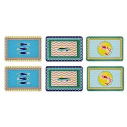 Excelsa lot de 6 sets de table Corfu' plastique 43,5x0,1x29 cm multicolore - multicolore plastique 68047_0