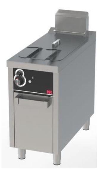 Friteuse à gaz professionnelle sur placard avec porte 20 litres profondeur 930 mm - FDG20L900E_0