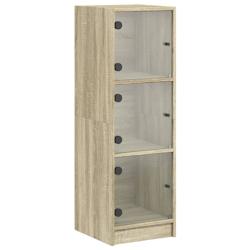 Helloshop26 - Buffet bahut commode armoire meuble de rangement organisateur cuisine salle de séjour salon avec portes en verre 02_0030116 - 300020946_0