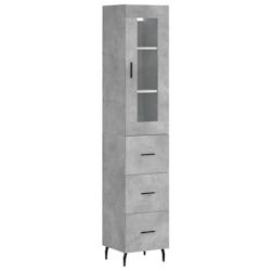 Helloshop26 - Buffet bahut commode armoire meuble de rangement organisateur cuisine salle de séjour salon haut 34,5 x 34 x 180 cm 02_0034316 - 300021_0