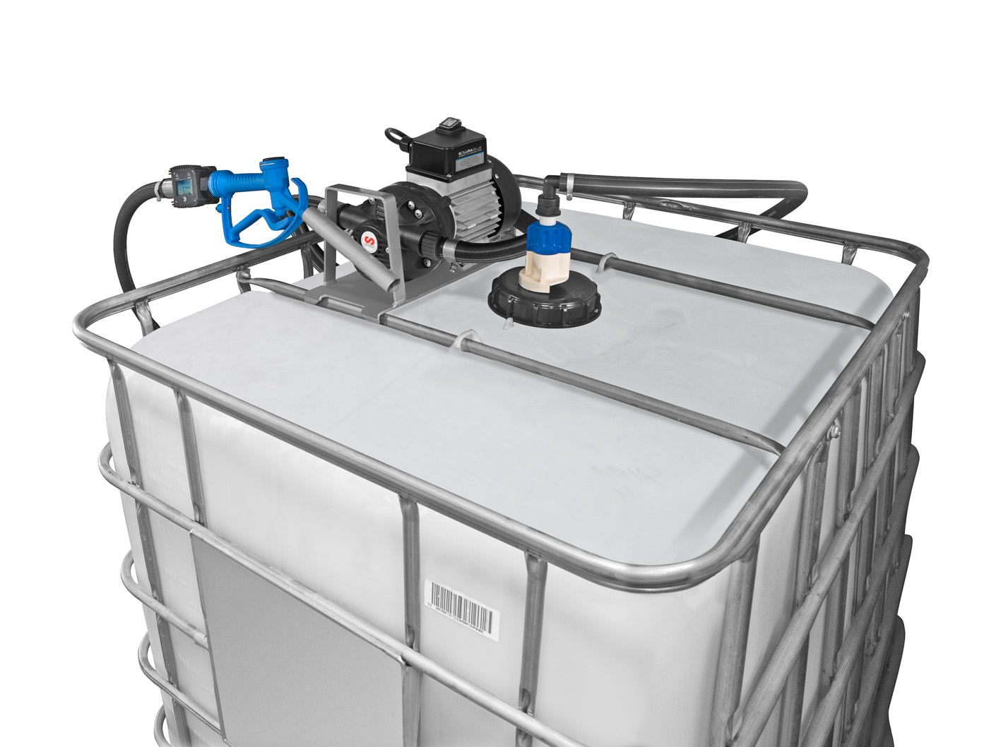 Kit de pompe AdBlue® 230V pour fût/IBC - FLEX 4M - Pistolet manuel - Compteur - Aspiration 1M - Réf 560 302_0