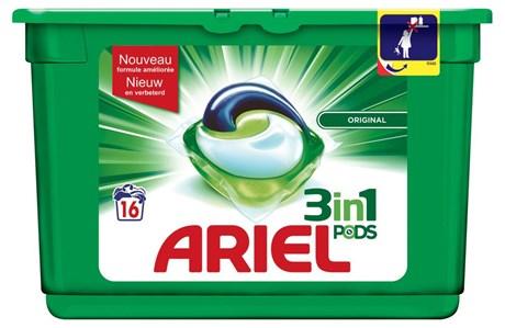 LESSIVE ARIEL PODS 3EN1 ORIGINAL 16 DOSES