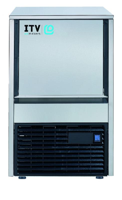 Machine à glaçons à palettes professionnelle à eau 24kg/24h glaçon creux 20g avec réserve intégrée - Q20E_0