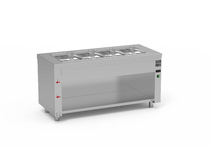 Meuble bain-marie à eau 4gn1/1-200 - 1600x700x850 - SIBMA-160_0