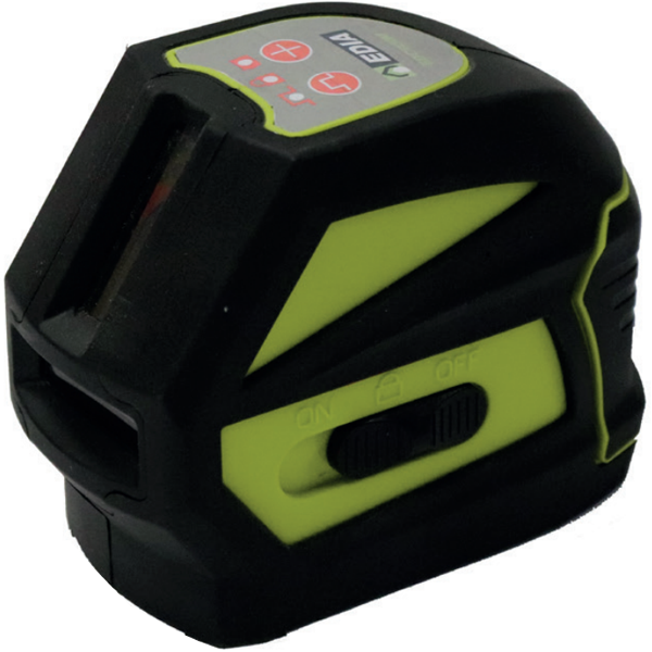 Niveau laser vert 3 plans Edia 3PV360 avec 2 batteries