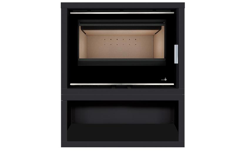 Poêle ecodesign Portimao-SL-795-S-Box - 9kW avec ventilation - dimensions 860x617mm et 350x457mm_0