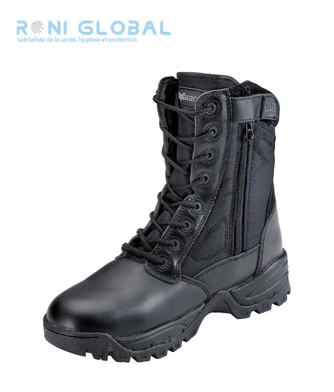 Ranger de sécurité antidérapant en nubuck et cuir - Megatech Simple Zip Cityguard - Semelle résistante aux hydrocarbures et abrasion_0