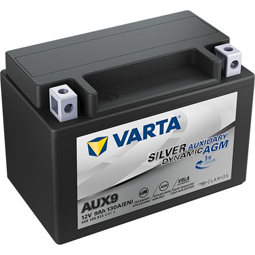 Silver Dynamic Auxiliary - Batterie de démarrage - Capacité de 9 Ah à 35 Ah - Sans maintenance et système Start-Stop_0