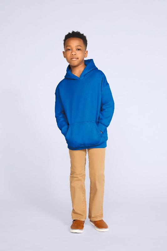 Sweat-shirt enfant à capuche Heavy Blend - Réf: GI18500B - Gildan - 50% coton / 50% polyester_0