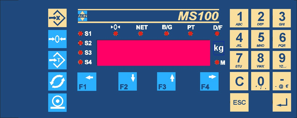 Bascule intégratrice MS100 - Pesage dynamique pour transporteurs avec indicateur ADN Pesage_0