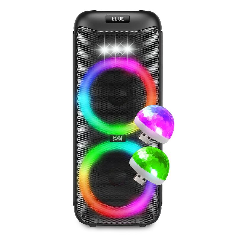 BM Sonic Enceinte SONO Dj Autonome sur batterie à LED - 500W, Bluetooth USB SD, 6 modes Equaliseurs, 2 Mini Lumières LED - 3666638035745_0