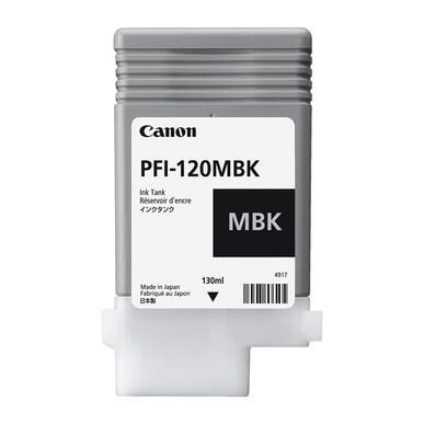 Canon PFI-120 MBK - Cartouche d'encre noire mate 130 ml pour imprimantes Canon IPF TM-200, TM-205, TM-300, TM-305_0