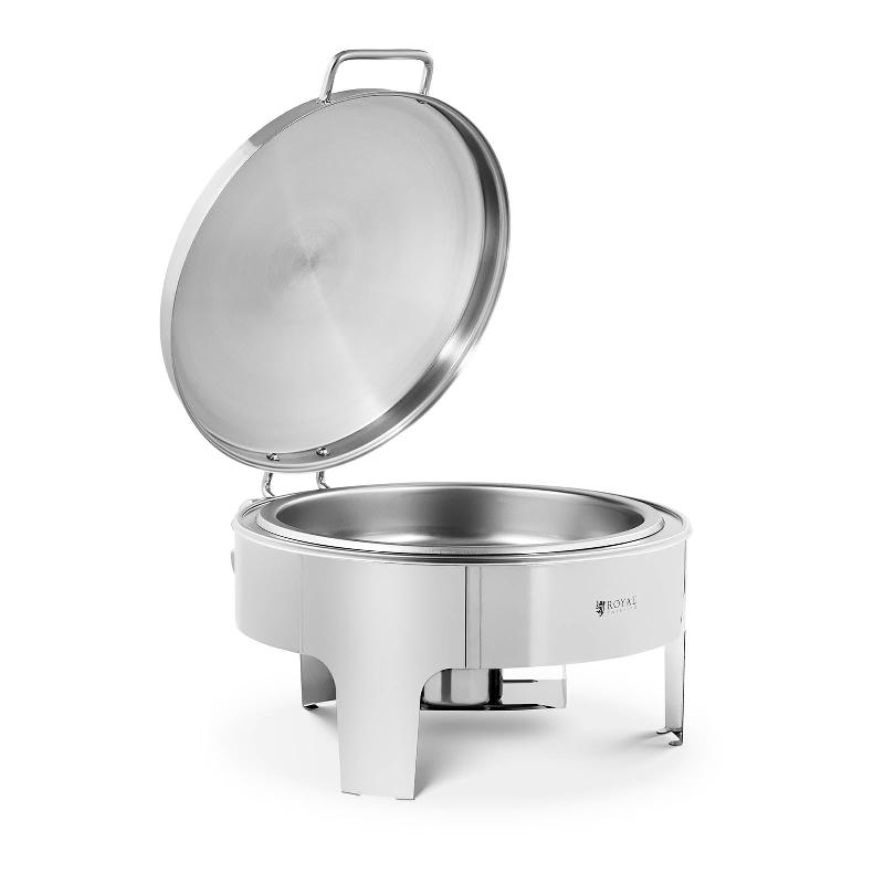 Chafing dish professionnel - Fond plat en inox 5,8L - Poignée Cool Touch - Réf. 14_0004241_0