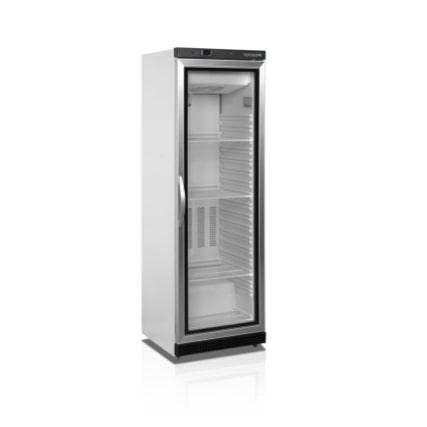Congélateurs de vitrine 400 litres armoire blanche porte acier avec porte vitrée verticaux - UF400VG_0