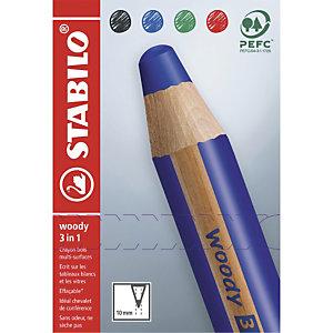 ÉTUI DE 4 CRAYONS DE COLORIAGE EFFAÇABLES STABILO COULEURS ASSORTIES