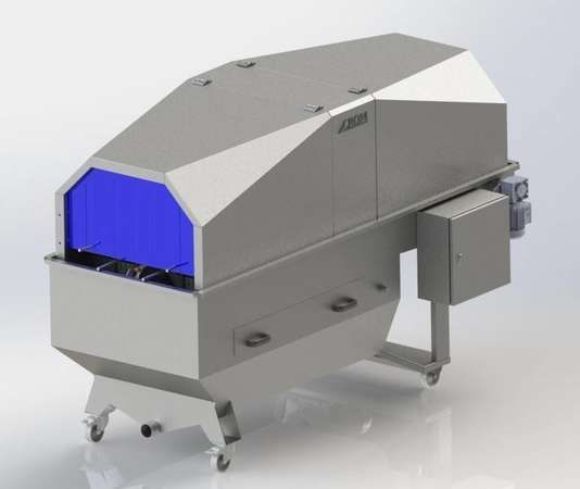 Laveuses industrielles alimentaires - CROM - pour bacs 600x400x320 - 250 unités/heure_0