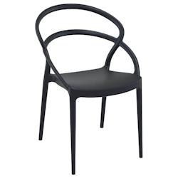 Ligne chr toulon chaise - noir  carton de 4 - noir plastique MCH-750713-NOIR_0