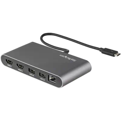 Mini Dock Thunderbolt 3 - Station d'Accueil Portable pour Deux àÉcrans avec HDMI 4K 60Hz, 2 x Hub USB_0
