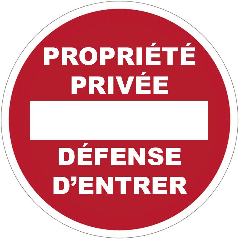 Panneau de signalisation défense d'entrer - 190512_0