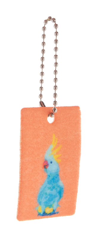 Porte-clé personnalisé rectangulaire en feutre RPET avec impression couleur - Minimum 100 pièces_0