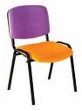 Siège d'accueil Coigny Eco - assise en bois, mousse et tissu INGLUEN - structure métallique en acier_0