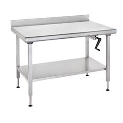 Tournus Equipement Table inox Ergonomix à dosseret 800 x 1600 x 700 cm Tournus - plastique 424715_0