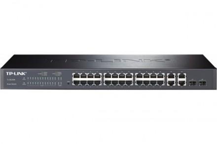 TP-LINK TL-SL2428 - Smart Switch 24 ports 10/100 + 4 ports Gigabit + 2 ports SFP - Sécurité avancée et gestion optimisée_0