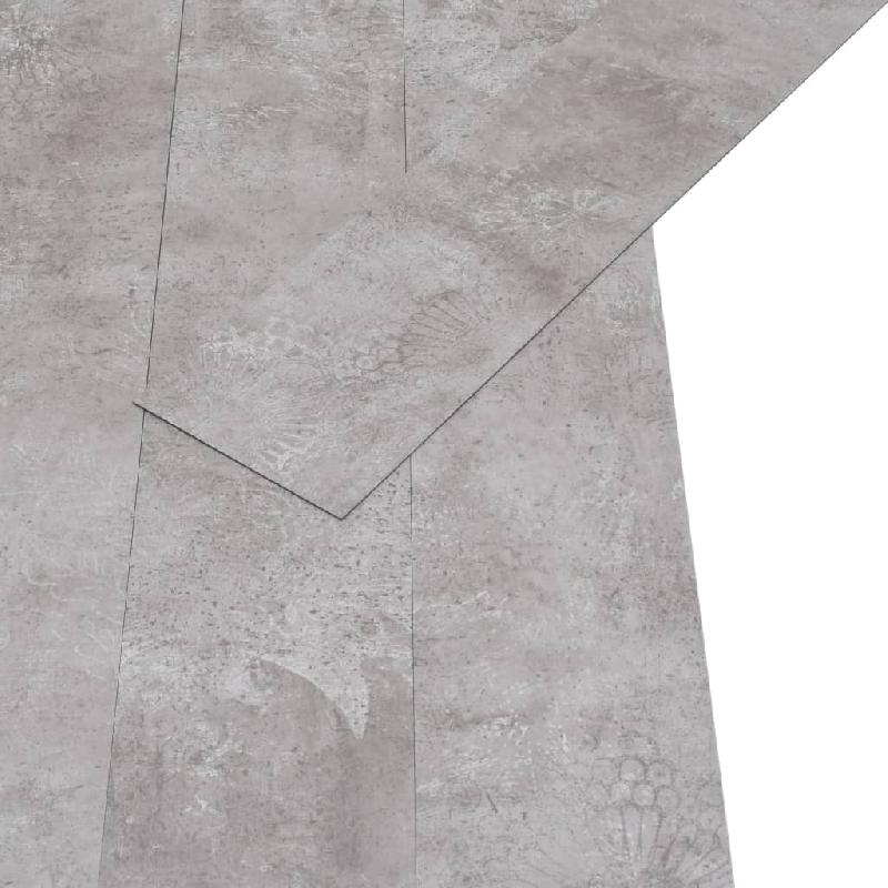 Vidaxl planches de plancher pvc non auto-adhésif 5,26m² 2mm gris terre 146605_0