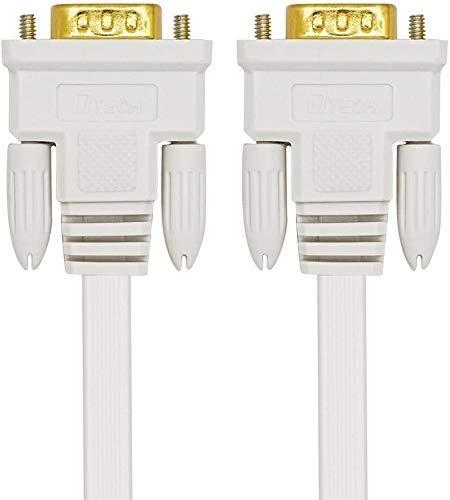 DTECH câble VGA fin et flexible 8 m - Mâle vers mâle - SVGA pour ordinateur, moniteur et projecteur_0