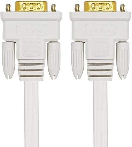 DTECH CÂBLE VGA FIN FLEXIBLE 8 M VERS VGA MÂLE SVGA CÂBLE D'ORDINATEUR_0