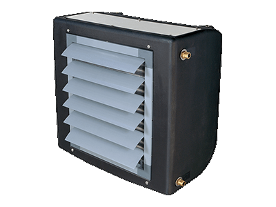 Aérotherme à eau chaude - flux d'air orientable - 8 modèles - entretien facile_0