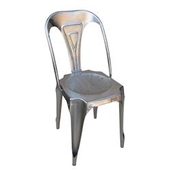Antic Line Créations Chaise fer naturel acier - 38 X  41 X H84, Assise 46 cm - argenté métal CD514_0