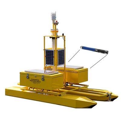 Appareil de surveillance de la qualité de l'eau EMM350 Pisces - plateforme pour vitesse de l'eau et données météorologiques_0