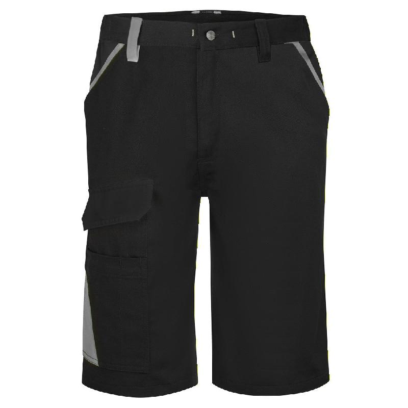 Bermuda coton bicolore WX1 - Noir/Gris / 40_0