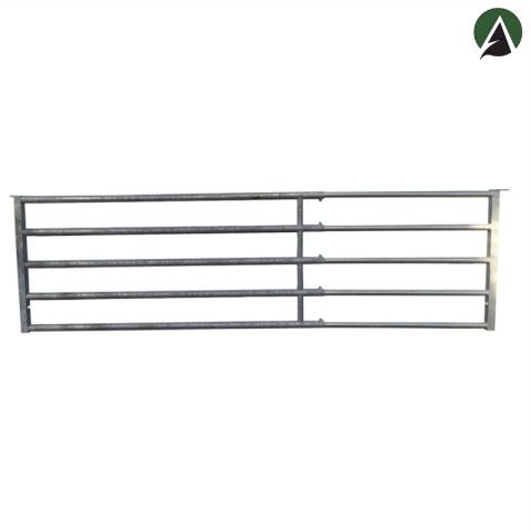 Bs34p - Barrière agricole extensible 3 à 4 mètres - 5 lisses, galvanisée à chaud, fabrication française_0
