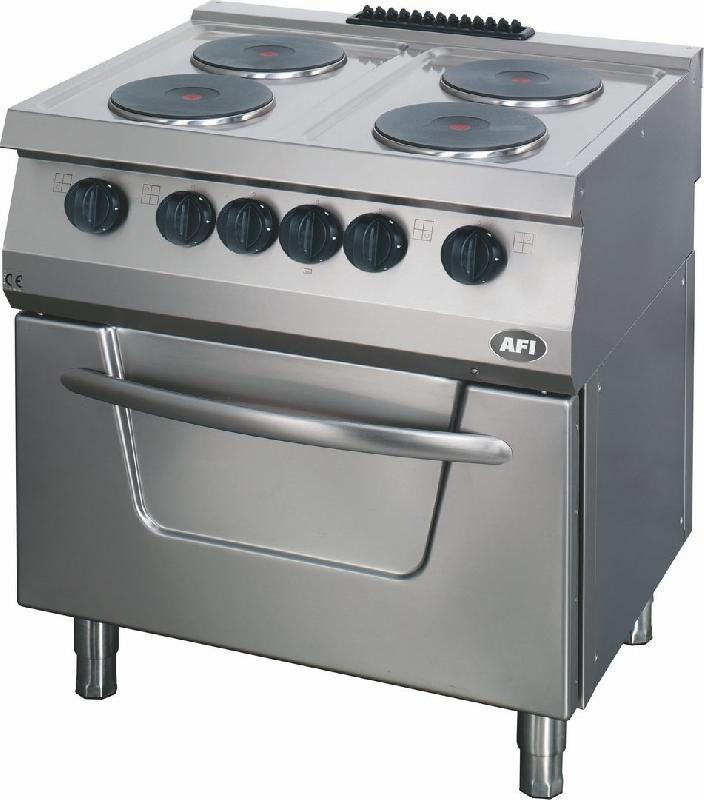 Fourneau électrique professionnel sur four électrique GN 2/1 - F4E7FE80 - 4 résistances - 16,4 kW_0