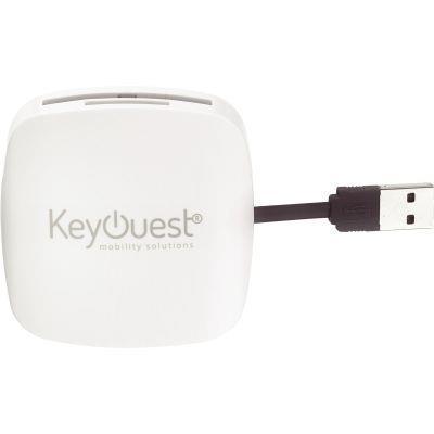 HUB 2 en 1 - 3 ports USB 2.0 et lecteur de cartes mémoires - Plug & Play - Compatibilité Windows, Mac OS et Linux_0