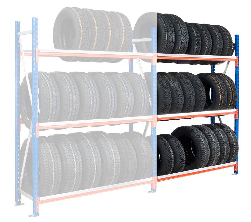 Kit rayonnage à pneus GV4 - 1850 x 500 x 2000 mm - Charge 470 kg par niveau_0