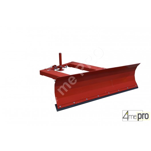 Lames à neige pour chariot élévateur - 1.80 m - lame fixe avec bande en caoutchouc - réglage fixe 30° droite_0