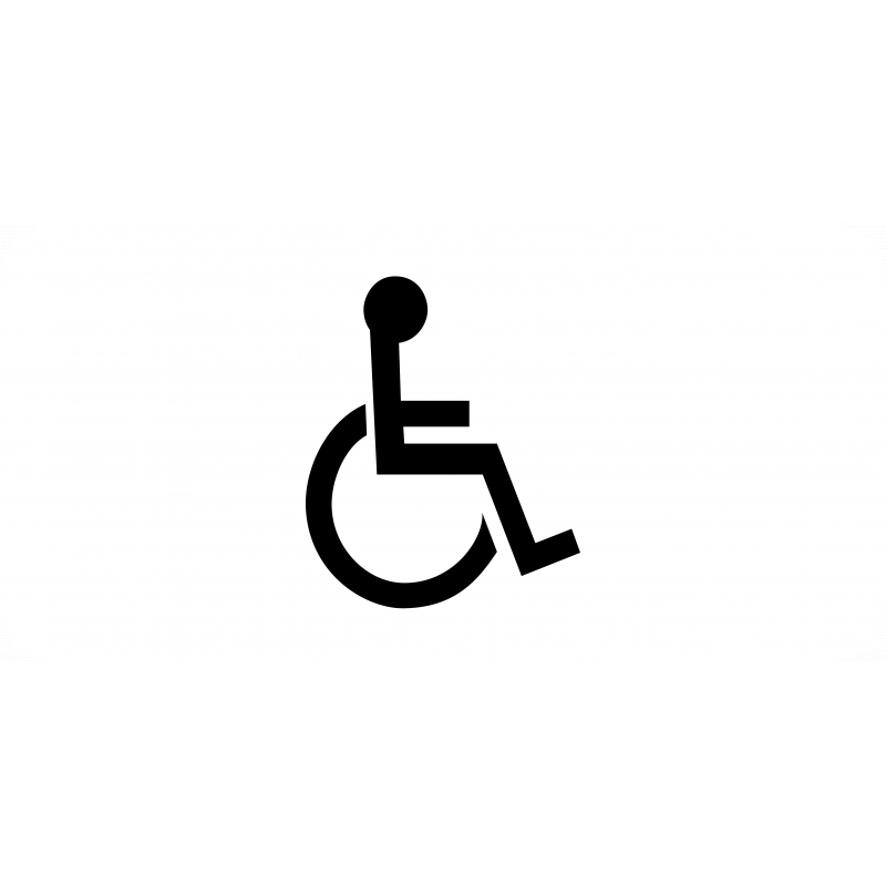 Panonceau installations aménagées pour personnes en situation de handicap physique M4n_0