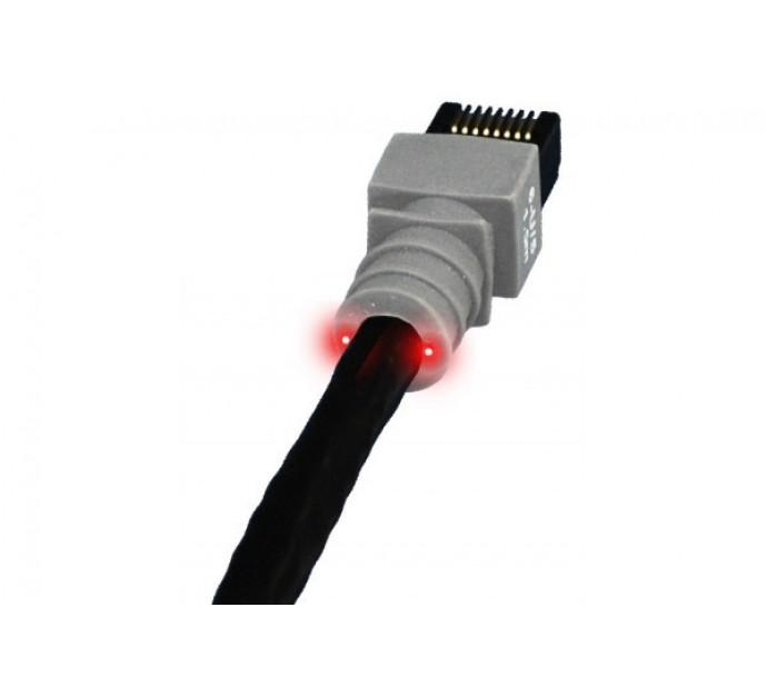 Patchsee 6-U/16 - Cordon RJ45 Catégorie 6 U/UTP Noir - Repérage lumineux - 4,9 m - 844937_0