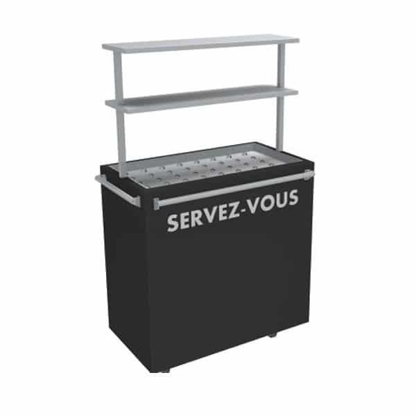 Petit îlot poulets chauffant en libre-service 2,14 Kw_0