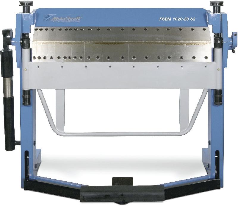 Plieuse de tôle manuelle et à pied largeur du travail 1020 mm 0-135° épaisseurs jusque 2 mm segments en haut et bas Metallkraft FSBM1020-20 S2_0