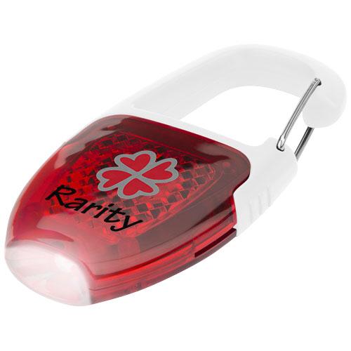 Porte-clés mousqueton avec catadioptre LED Reflect-or - lampe LED intégrée et piles incluses_0