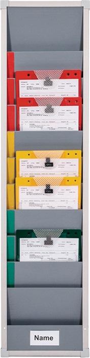 Tableau d'organisation EICHNER - Pour système Kanban - Segment individuel H1282 x L315 x P78 mm - Roulettes et écarteur inclus - Format A4_0