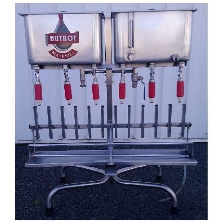 Tireuse manuelle 6 becs en inox - matériel d'occasion SPAGNI 2015 avec tube de niveau et thermomètre_0