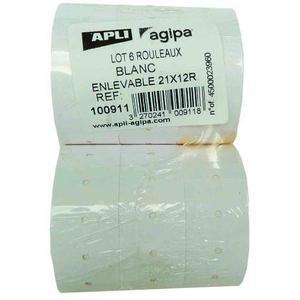 Etiquettes pour étiqueteuse 26 x 16 mm AGIPA 100923 Lot de 1000