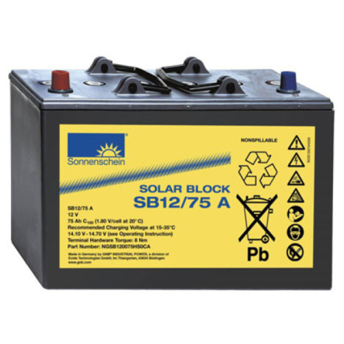 Batterie gel 12 v 75 ah SB12/75A solar block SONNENSCHEIN_0
