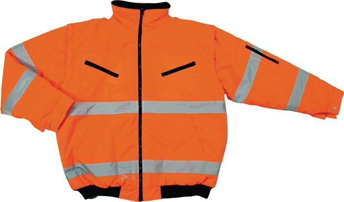 Blouson aviateur de signalisation taille L orange 100 % PES PREVENT_0