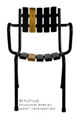 Bridge d'extérieur - Flotille - chaise empilable, hauteur 83 cm, largeur 46 cm, profondeur 54 cm_0